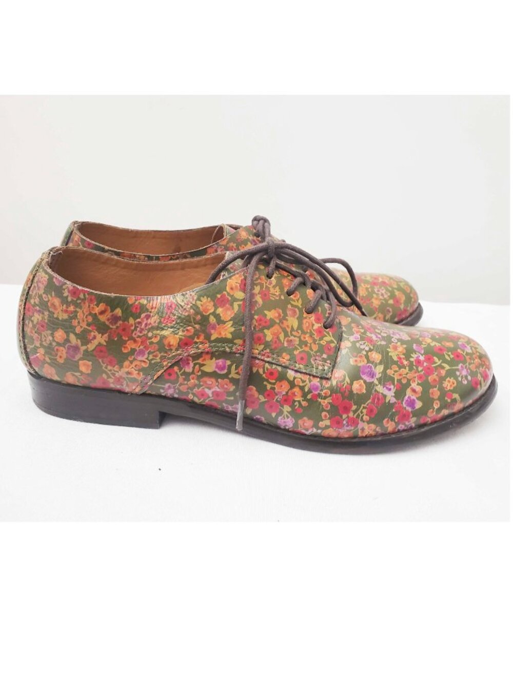 Patricia Nash Womens Silvio Leather Oxford Shoes Floral Print US 8 M - Picture 9 of 9